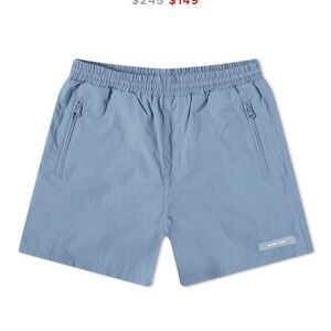 two new with tags helmut lang large and XL bathing shorts removable liner